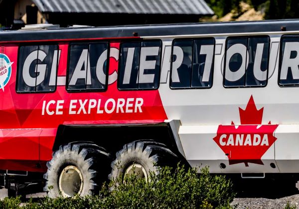 Jasper Columbia Icefields Ice Explorer Bus Details