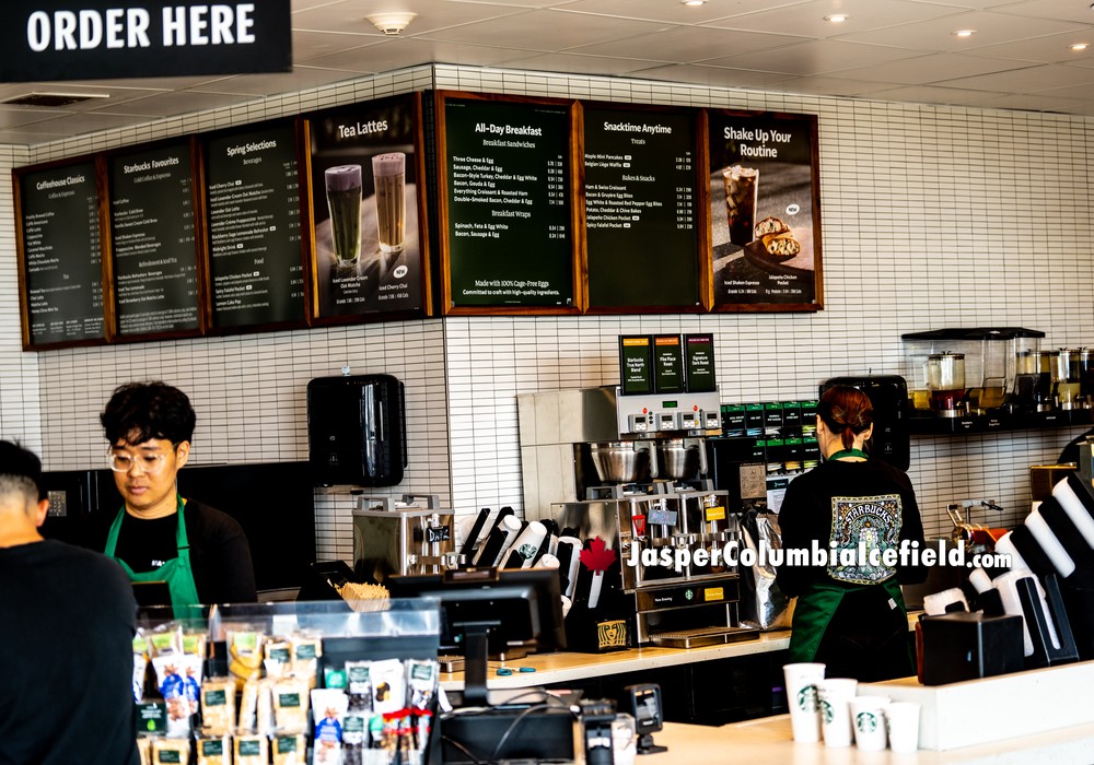 Jasper Columbia Icefield Discovery Centre Starbucks